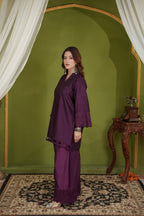 Plum Poise – Cotton Silk Set