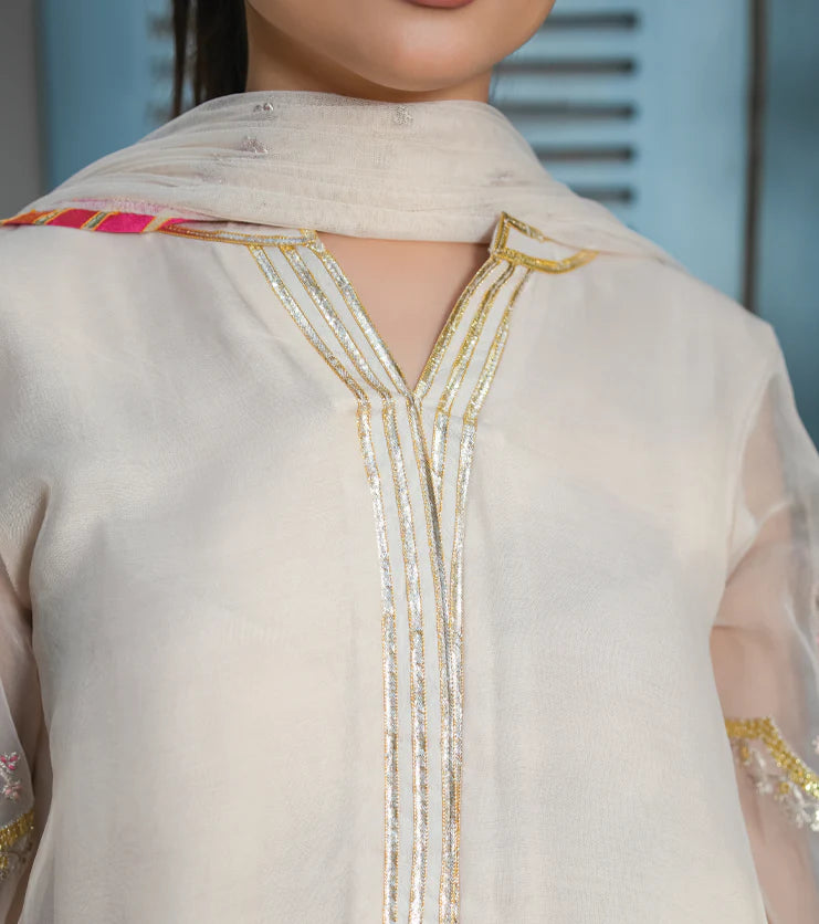 Mehr Noor – Embroidered Organza Ensemble