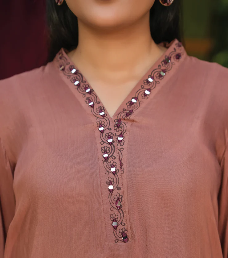 Sahar Rose – Viscose Silk Printed Ensemble