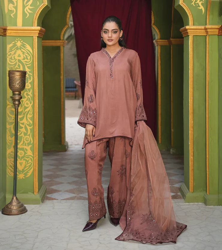 Sahar Rose – Viscose Silk Printed Ensemble