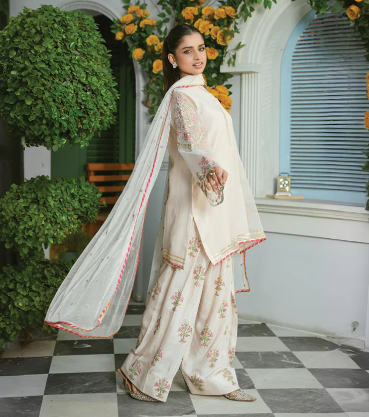 Mehr Noor – Embroidered Organza Ensemble