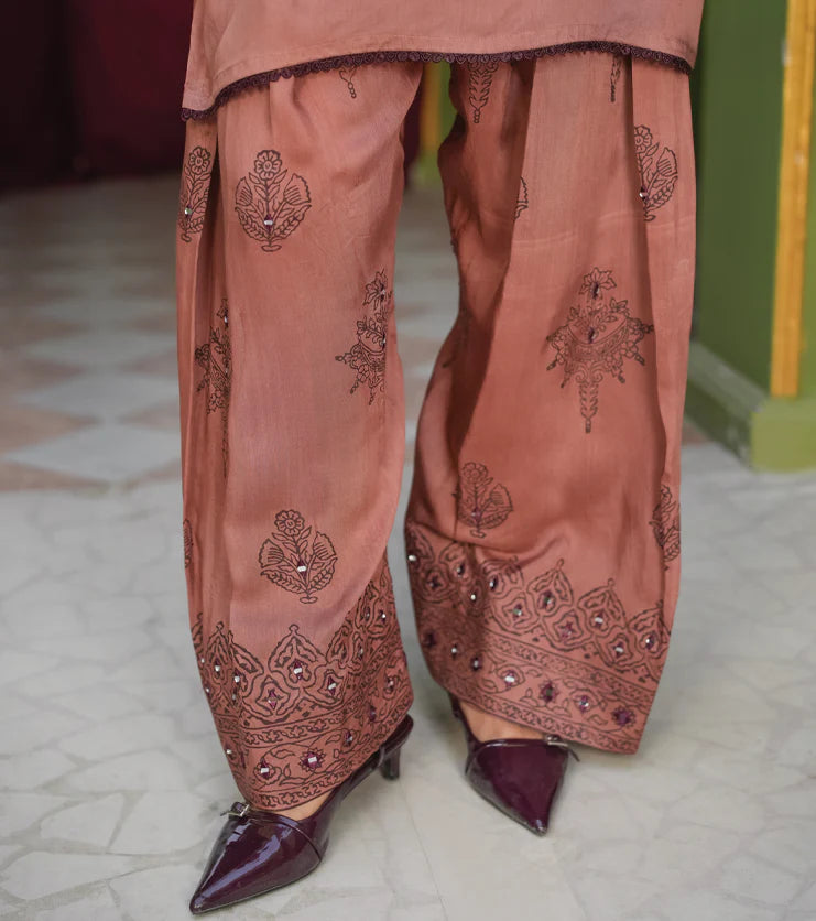 Sahar Rose – Viscose Silk Printed Ensemble