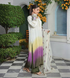 Nooré Ombre – Embroidered Silk Ensemble