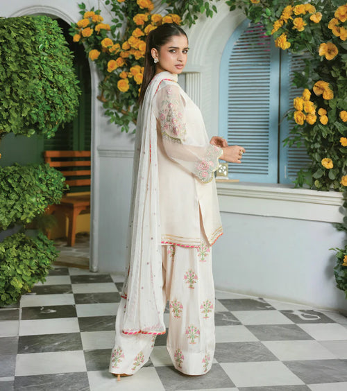 Mehr Noor – Embroidered Organza Ensemble